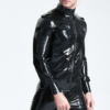 eurocat latex Male Bomber Style Jacket