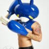 Latex Rubber Inflatable Hood Mask Fetish Cosplay Club thickness are 0.4mm