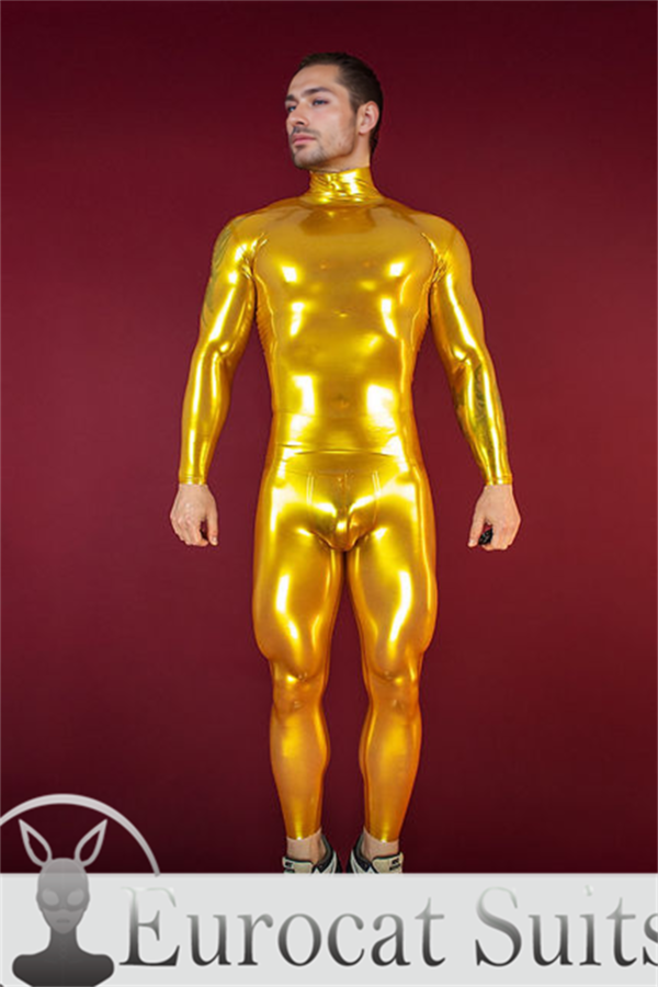 Male 2-PIECE SUIT latex handmade