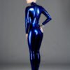 latex handmade Womans Cat Suit with Back Zip