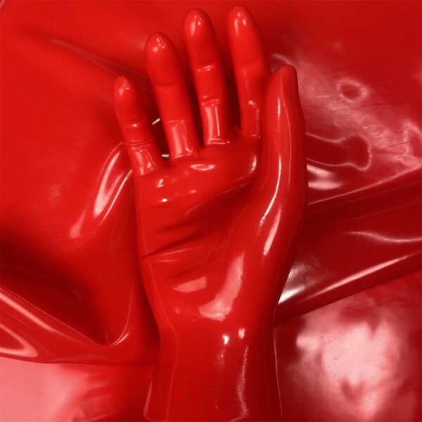 Red Classic Short Molded Latex Gloves