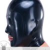eurocat Male Latex Hood Rubber Fetish Wear Cosplay catsuits MASK LASER PERFORATE
