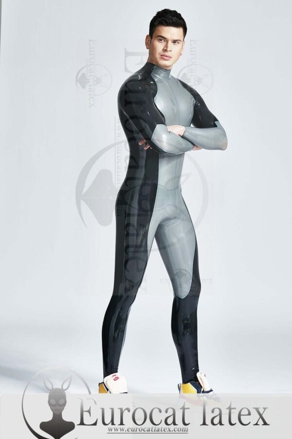 eurocat latex Male 'Wingspan' Back Zipper Catsuit