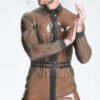 eurocat latex Male Translucent Front Zip 'Romper'
