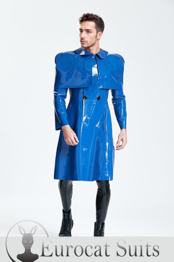 eurocat latex Male 'Sherlock' Half-Caped Raincoat