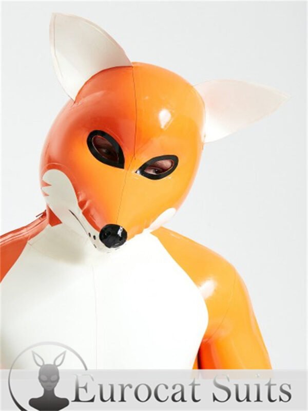 eurocat Male Latex Rubber Inflatable Hood Mask Fetish Cosplay Club thickness 0.4mm