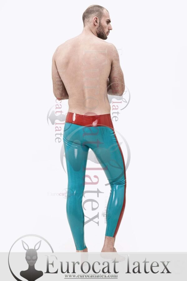 eurocat latex Male Wide-Striped Ankle-Length Leggings