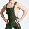 eurocat latex Male Dungaree rubber Shorts