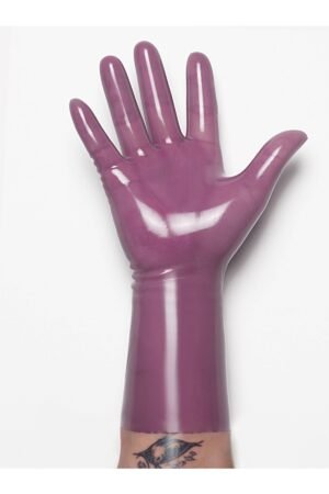 Translucent Lilac Classic Short Molded Latex Gloves