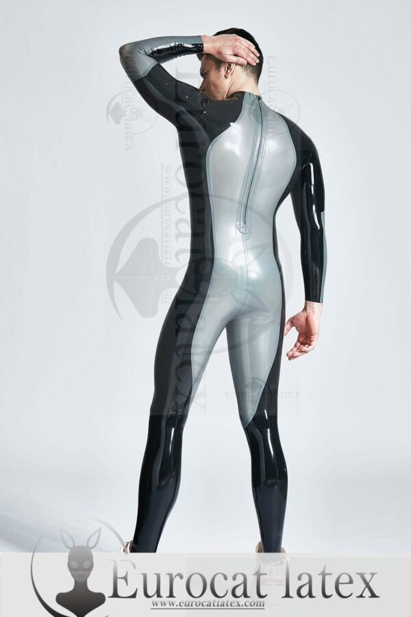 eurocat latex Male 'Wingspan' Back Zipper Catsuit
