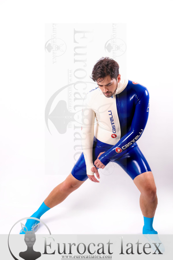 latex Male Italian Style Cycling Suit