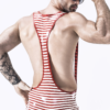 eurocat latex Male Outstanding Stripes Wrestling Suit
