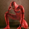 eurocat latex Male Red Ninjia rubber Catsuit