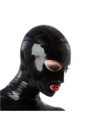 Latex hood with panelling and eye