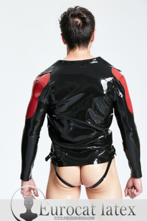 eurocat latex Male Zippered 'Biker' Jacket