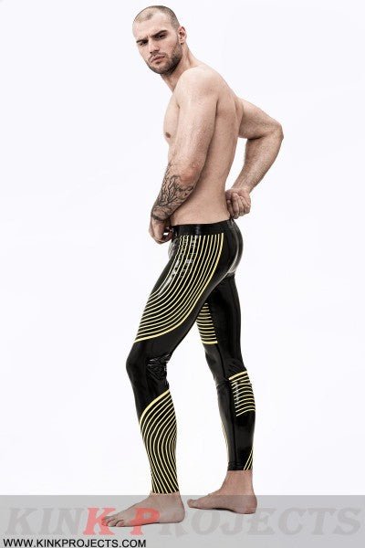 eurocat latex Male 'Illusions' Patterned rubber Leggings