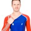Male 'Sportsman' Round Neck Catsuit With Codpiece