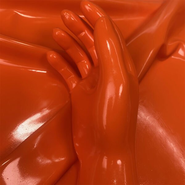 fetish  latex gloves Short, Stretchy and Body Safe rubber Gloves chlorined 0.4mm