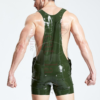 eurocat latex Male Dungaree rubber Shorts