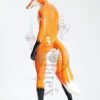 eurocatlatex Male 'Fox Trotter' Shoulder-Zipper Catsuit With Inflatable Tail