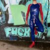 Male 'Sportsman' Round Neck Catsuit With Codpiece