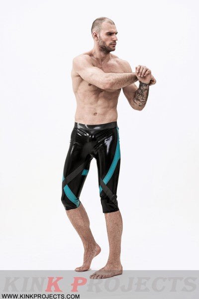 eurocat latex Male 'Crossways' rubber Knee-Length Leggings