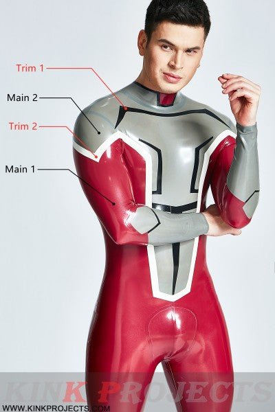 eurocat latex Male 'Dynamo' Back Zipper Catsuit