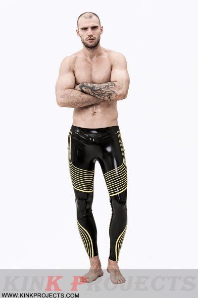 eurocat latex Male 'Illusions' Patterned rubber Leggings