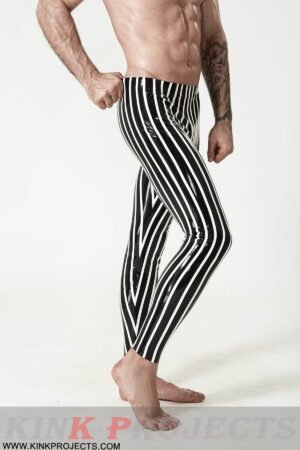 eurocat latex Male Candy-Striped Leggings