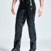 eurocat latex Male Quilted Pattern Trousers
