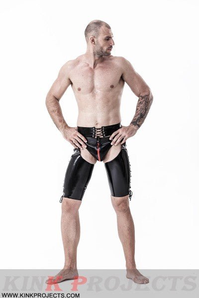 eurocat latex Male Laced Short rubber Chaps