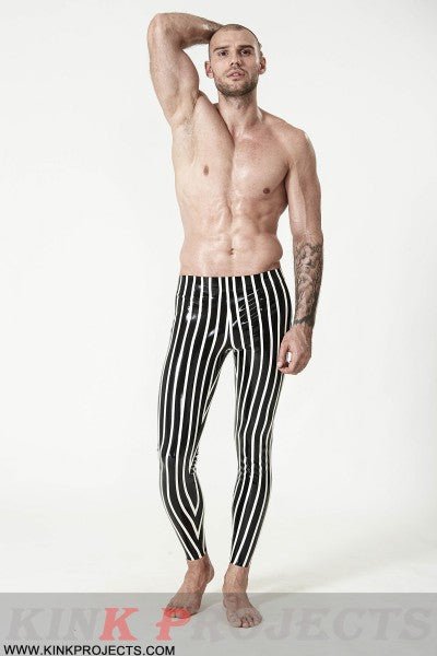eurocat latex Male Candy-Striped Leggings