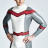 eurocat latex Male 'Firebolt' Back Zipper Catsuit