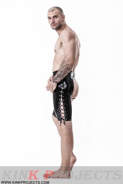 eurocat latex Male Laced Short rubber Chaps