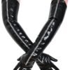Latex Zipped Shoulder Gloves