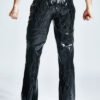 eurocat latex Male Quilted Pattern Trousers