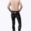 eurocat latex eurocatlatexMale Zip-Pocketed Jeans With Padded Kneesrubber design