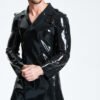 eurocat latex Male Double-Breasted Three-Quarter Trench Coat
