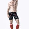 eurocat latex Male Front Double Zip Shorts