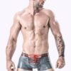 eurocat latex Male Laced Plunging Front Briefs