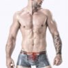 eurocat latex Male Laced Plunging Front Briefs