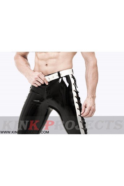 eurocat latex Male Drawstring-Leg Jeans