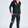 eurocat latex Male Hooded Windbreaker Jacket