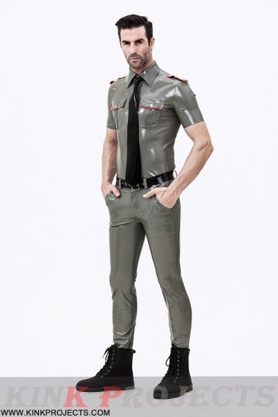 eurocat latex Male Short Sleeves Military Uniform Shirt