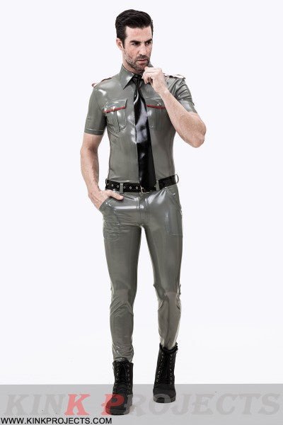 eurocat latex Male Short Sleeves Military Uniform Shirt