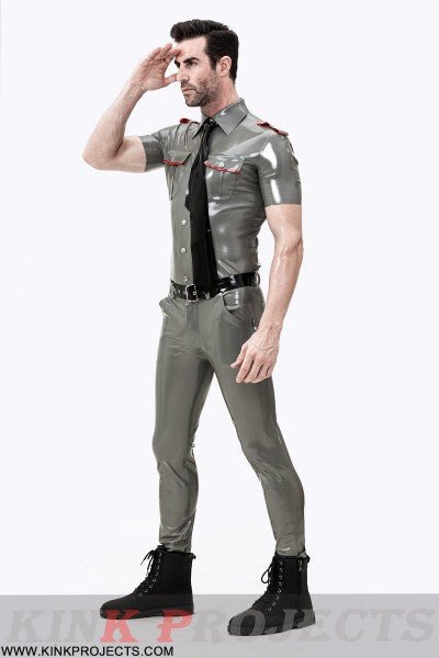 eurocat latex Male Short Sleeves Military Uniform Shirt