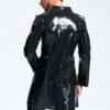 eurocat latex Male Double-Breasted Three-Quarter Trench Coat