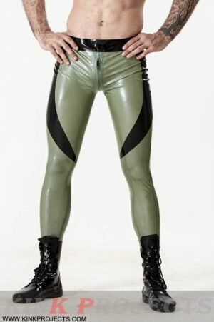 Male 'Pointed Panels' Through-Zip Leggings