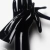 fetish latex Black Classic Short Molded Latex Gloves
