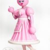 Sexy Latex Unisex Inflatable Dreamy waitress Dress Bubblegum Pink
